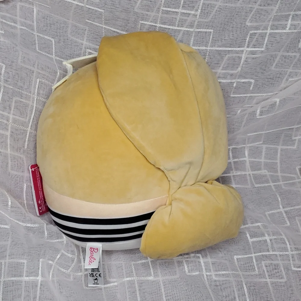 Barbie Plush Pillow with‎ Black and White Stripes